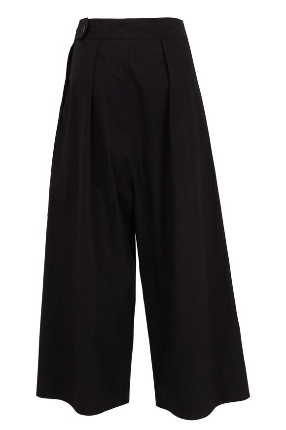 Peter Cohen - Black Organic Cotton Fleet Pant 