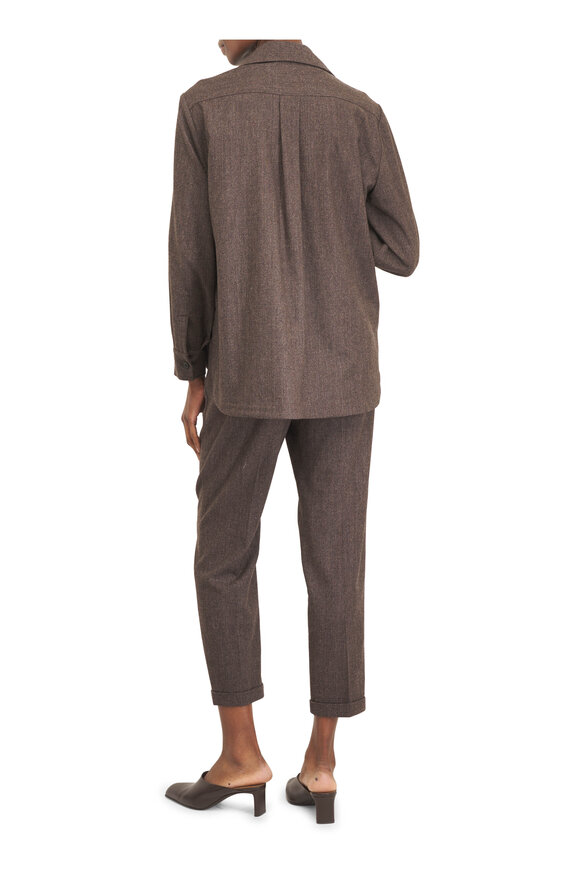 Kiton Chocolate Tie Waist Jogger - view 4