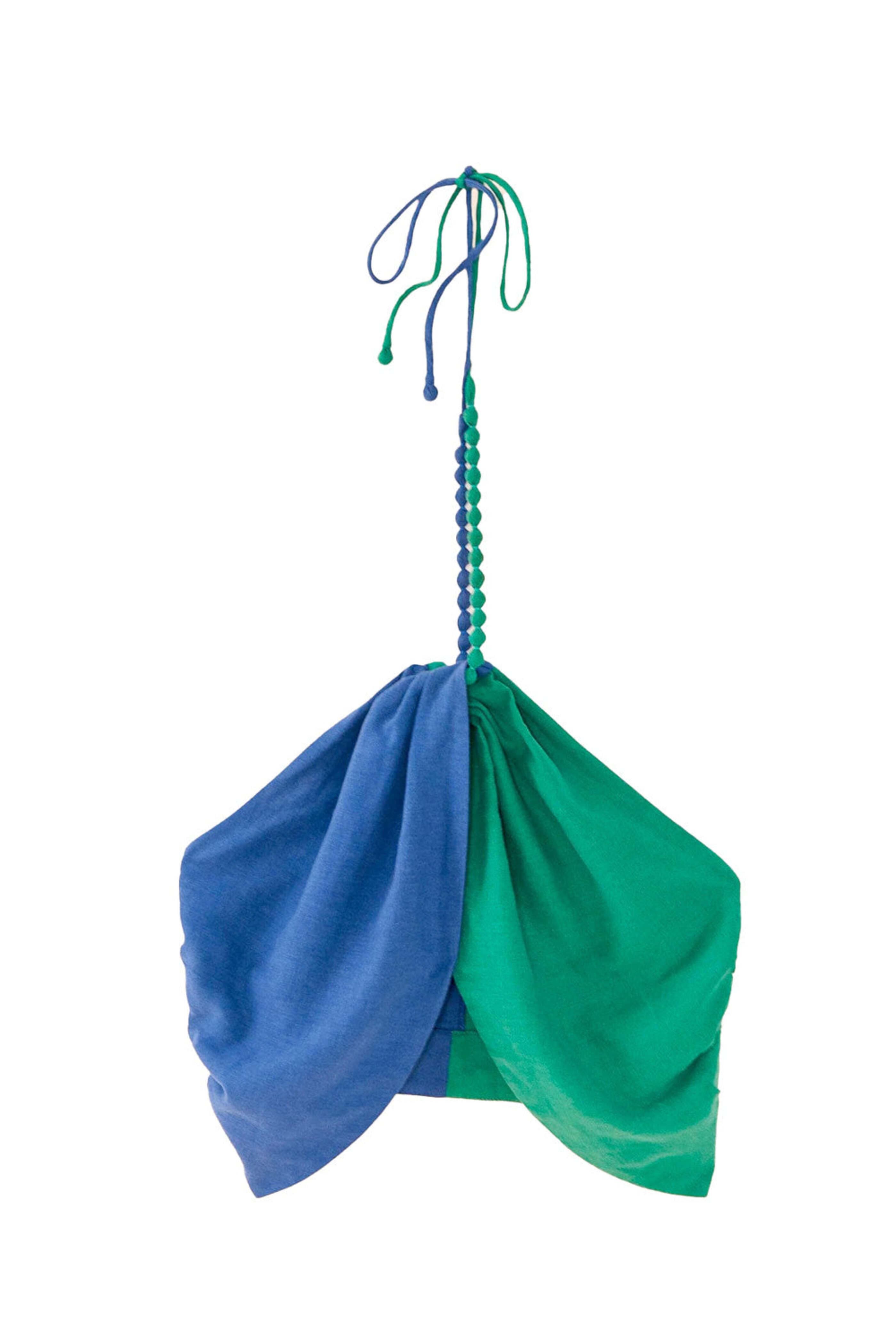 Farm Rio - Blue and Green Crop Top