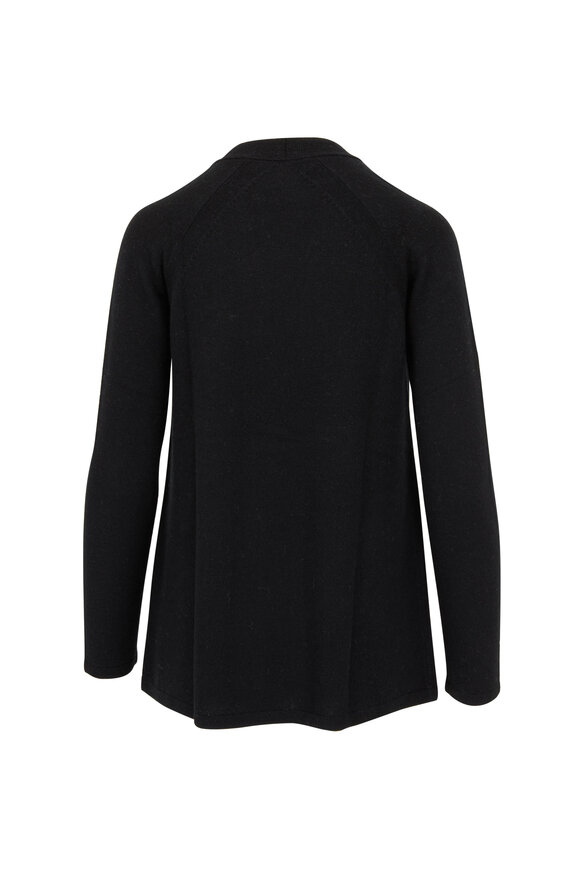 Kinross - Easy FWT Black Cashmere Cardigan