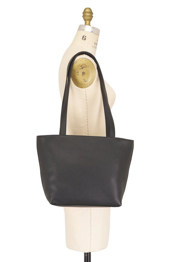 The Row Parker Black ANS Leather Zip Tote - view 5