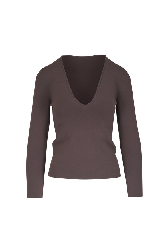 Totême Walnut Compact Knit Sweater - view 1