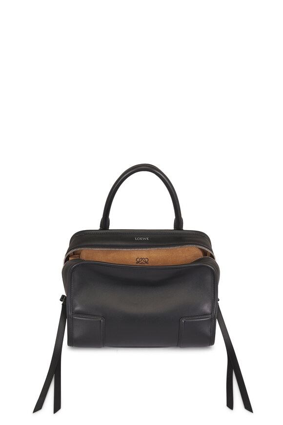 Loewe Small Amazona 180 Black Leather Top Handle Bag - view 4