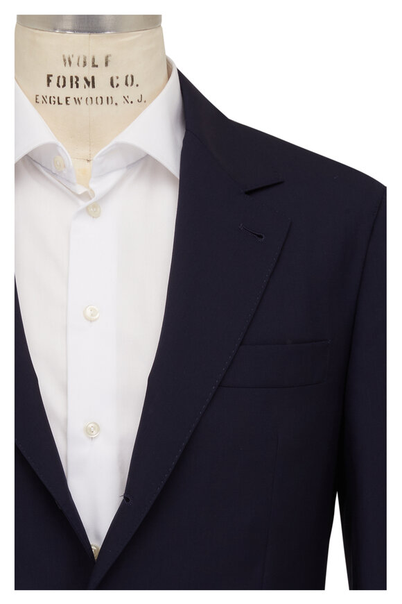 Brunello Cucinelli - Navy Lightweight Wool Suit | Mitchell Stores