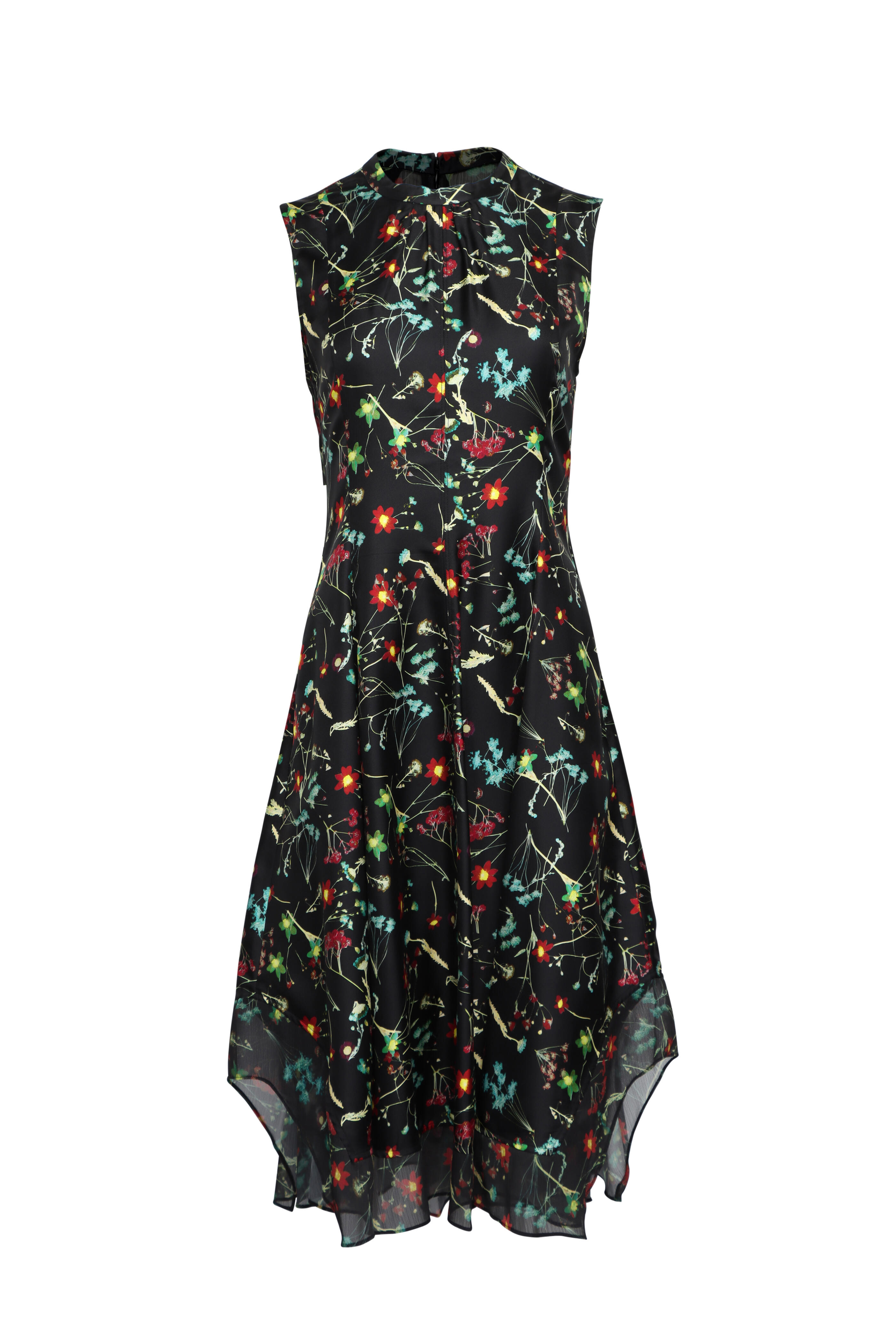 3.1 Phillip Lim - Bliss Black Floral Sleeveless Dress