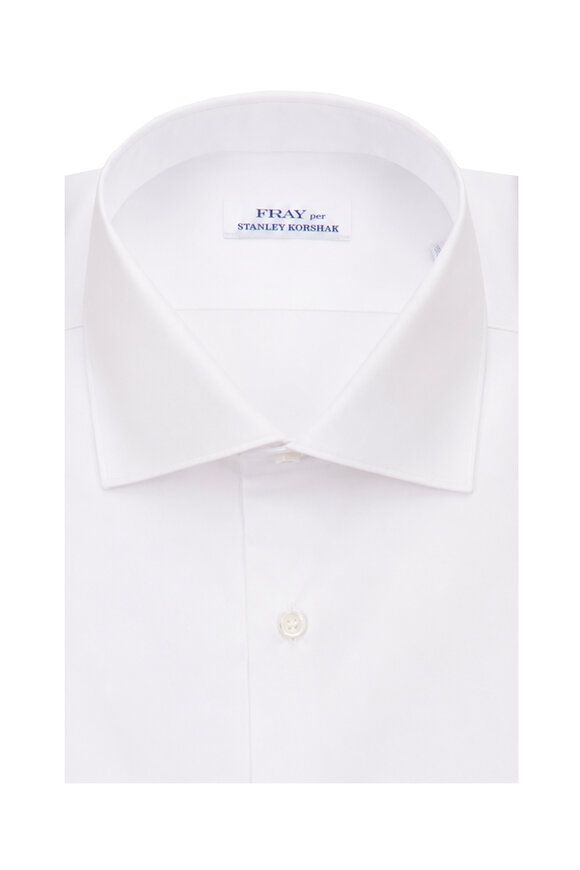 Fray White Satin Dress Shirt - view 1