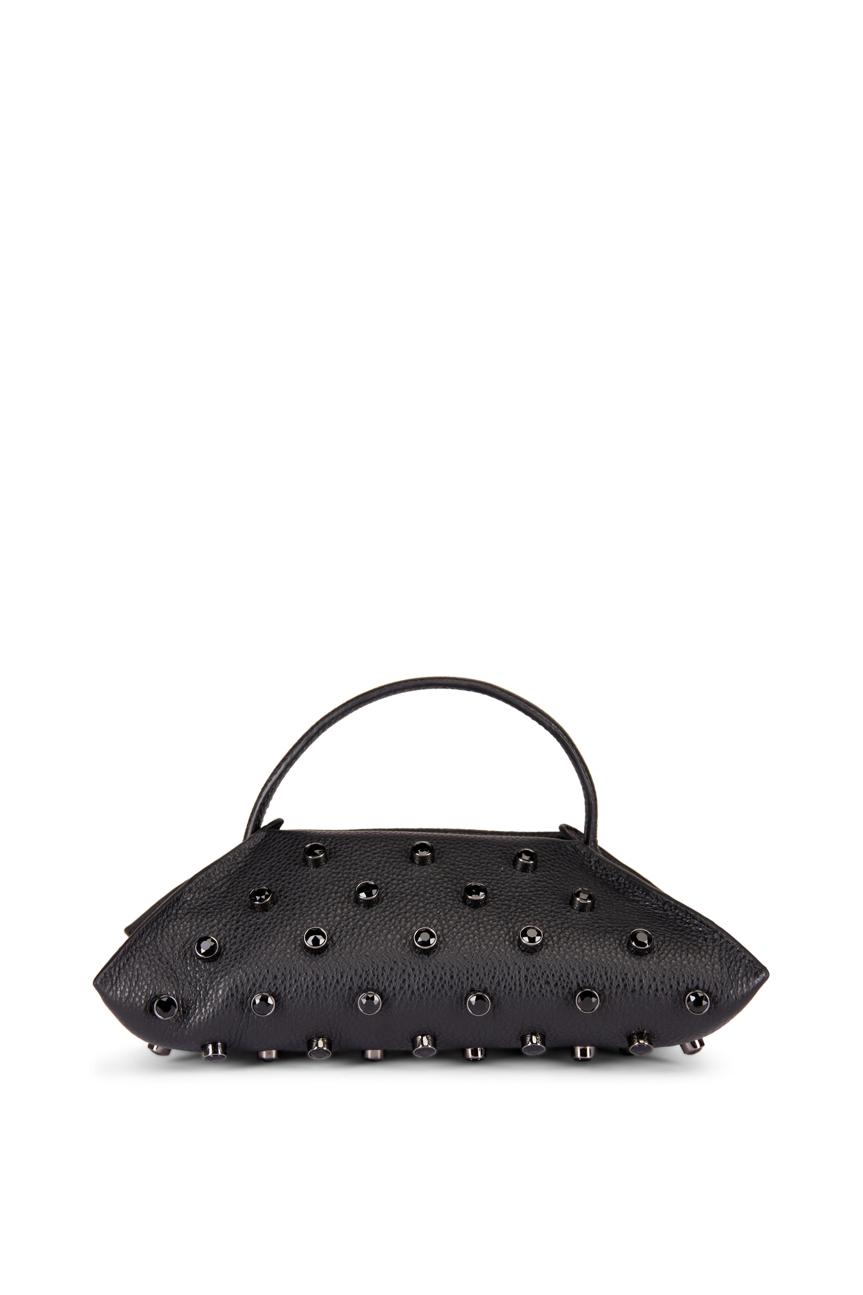 Altuzarra - Origami Black Crystal Baguette Top Handle Bag - view 2