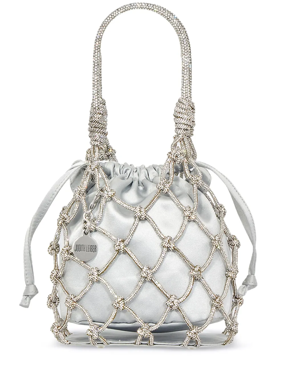 Judith Leiber Couture - Silver Crystal Net Pouch