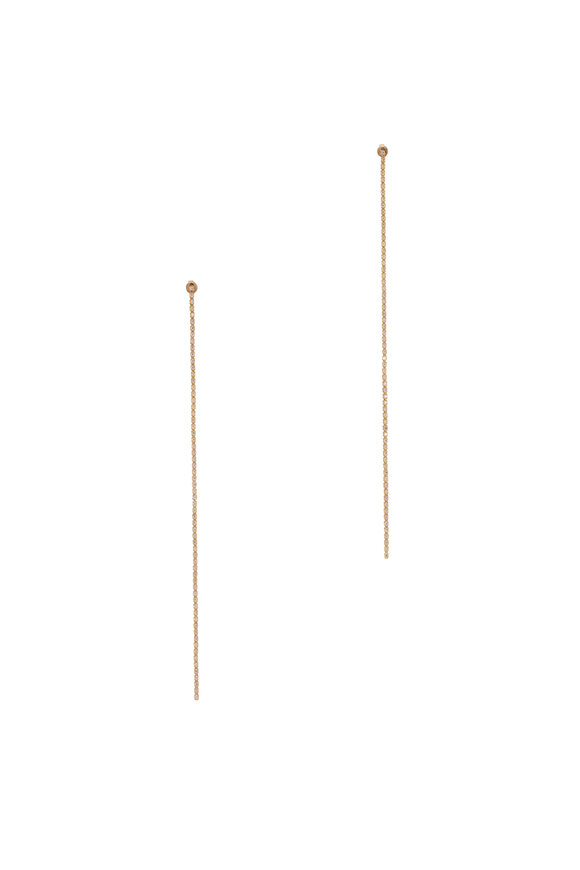 Kai Linz Shoulder Duster Diamond & Yellow Gold Earrings - view 1