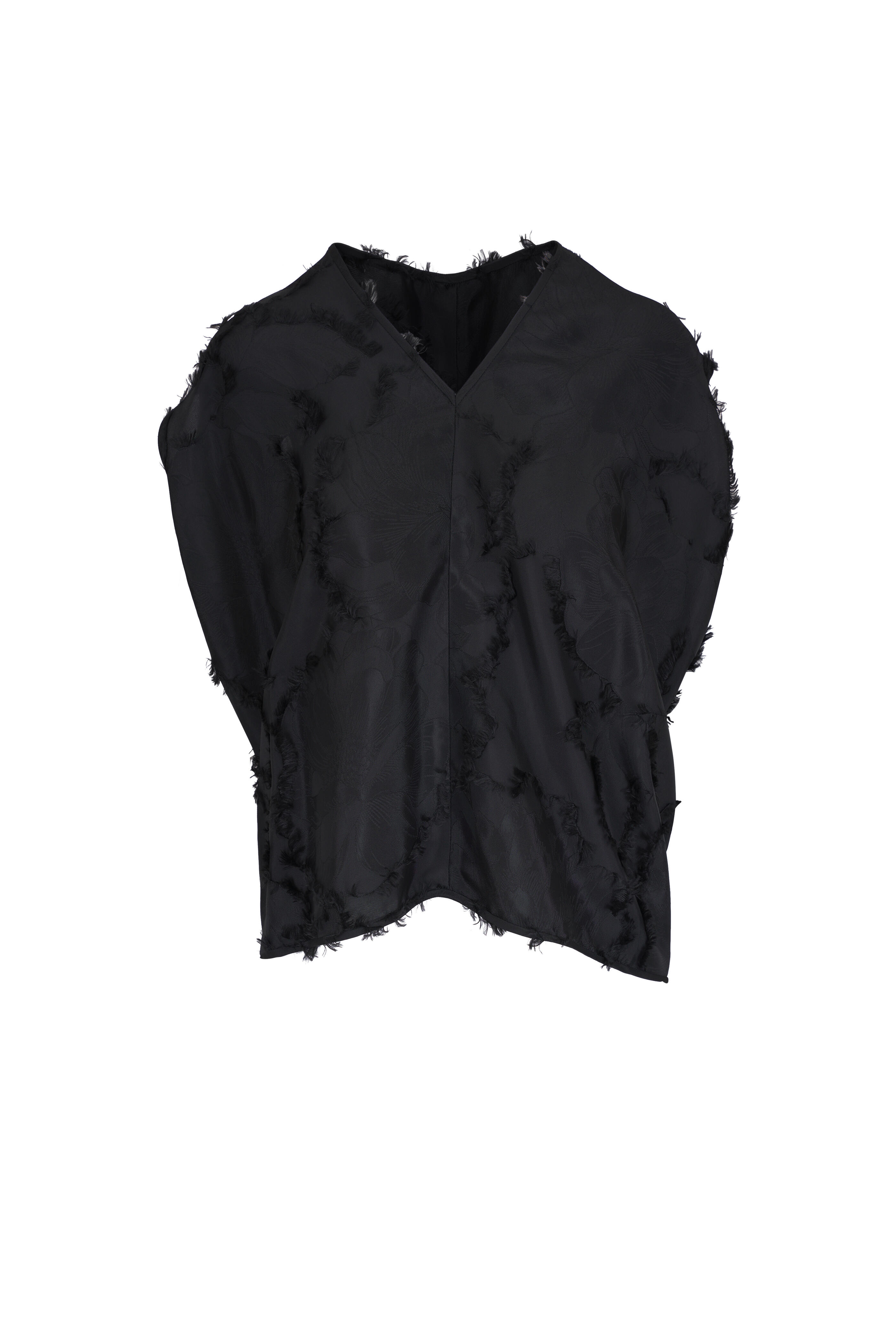 Zero + Maria Cornejo - Ina Lotus Coupe Black Top