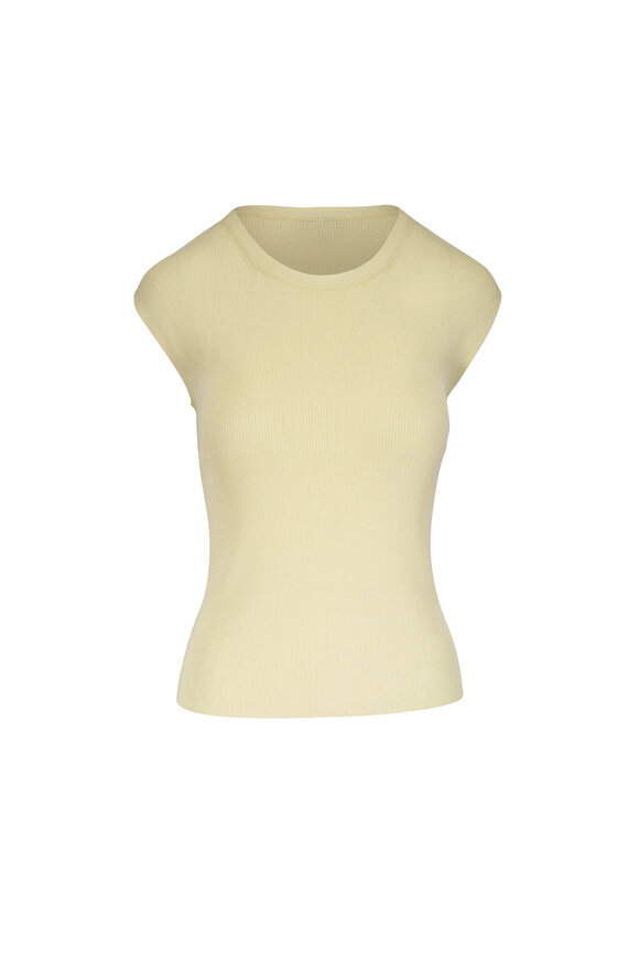 LOEWE トップス Loewe - Pink & Yellow Anagram Ribbed Halter Top | Mitchell