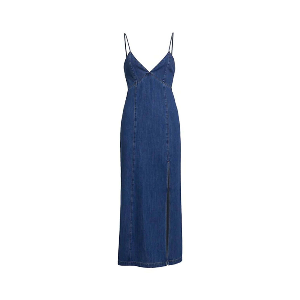 atalia linen+ denim slip dress Atalia Slip Dress