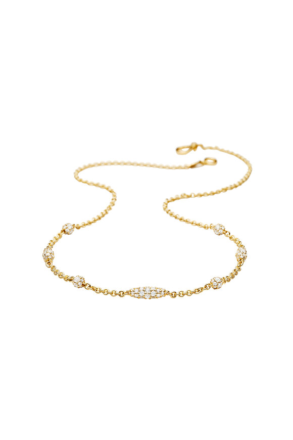 Paul Morelli 18K Yellow Gold Pipette Lariat Necklace - view 1
