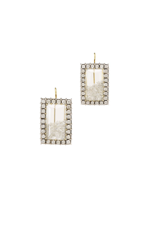Renee Lewis 18k Yellow Gold Diamond Shake Earring