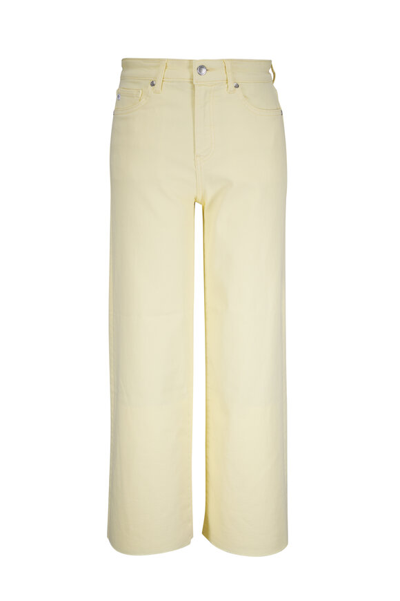 AG Saige Sunlight Yellow Wide Leg Crop Jean