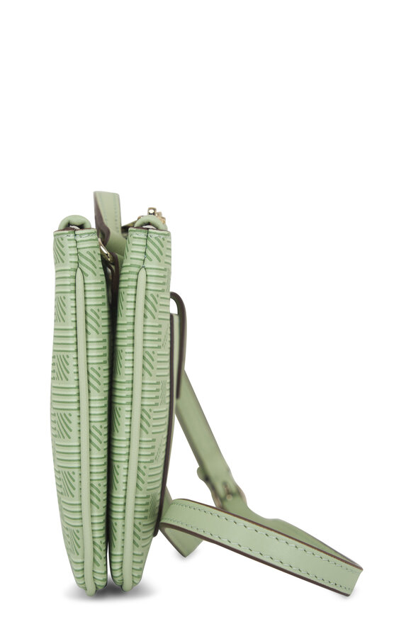 Moreau Paris - Promenade Mint Double Pouch Crossbody Bag 