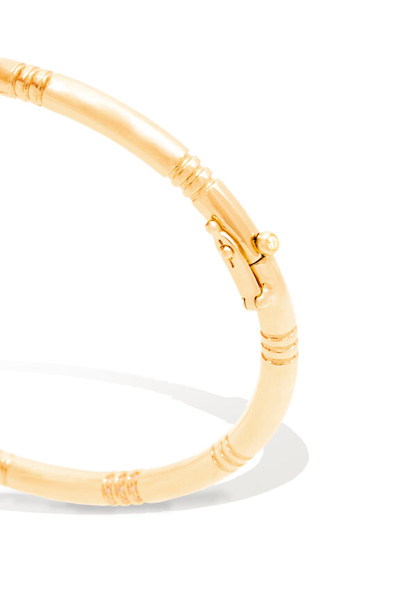 Campbell + Charlotte - 14K Diamond Clasp Bangle