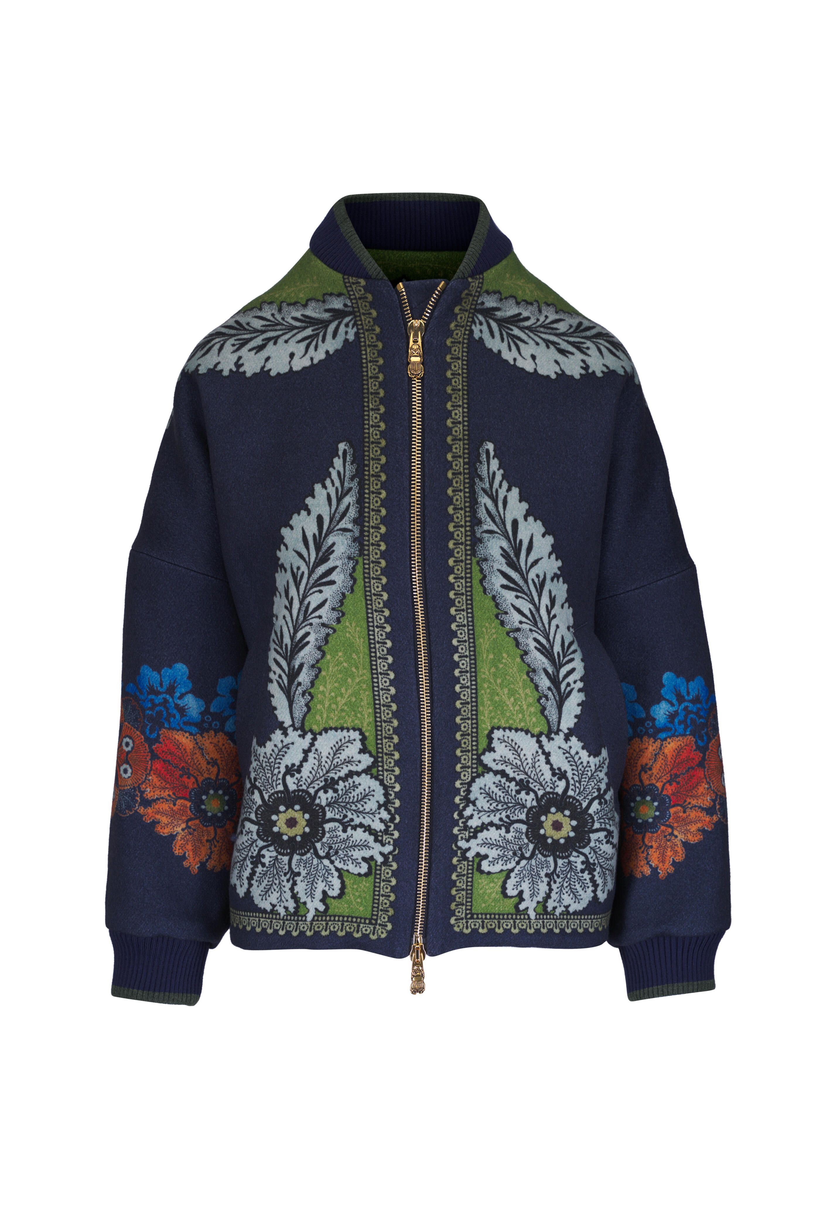 La DoubleJ - Brooklyn Bomber Bounty Placée Navy Wool Jacket