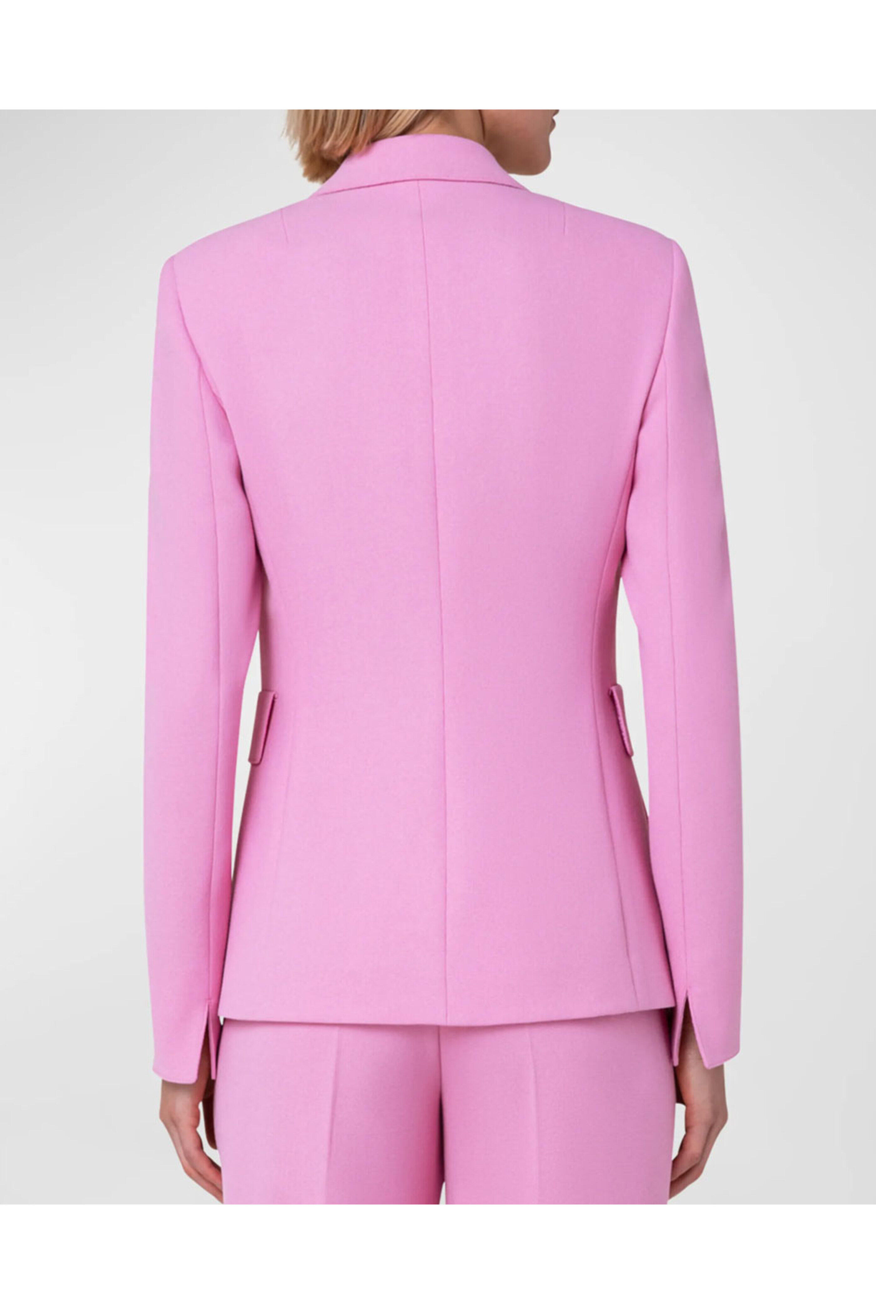 Akris Punto - Pink Pebble Crepe Single Button Blazer