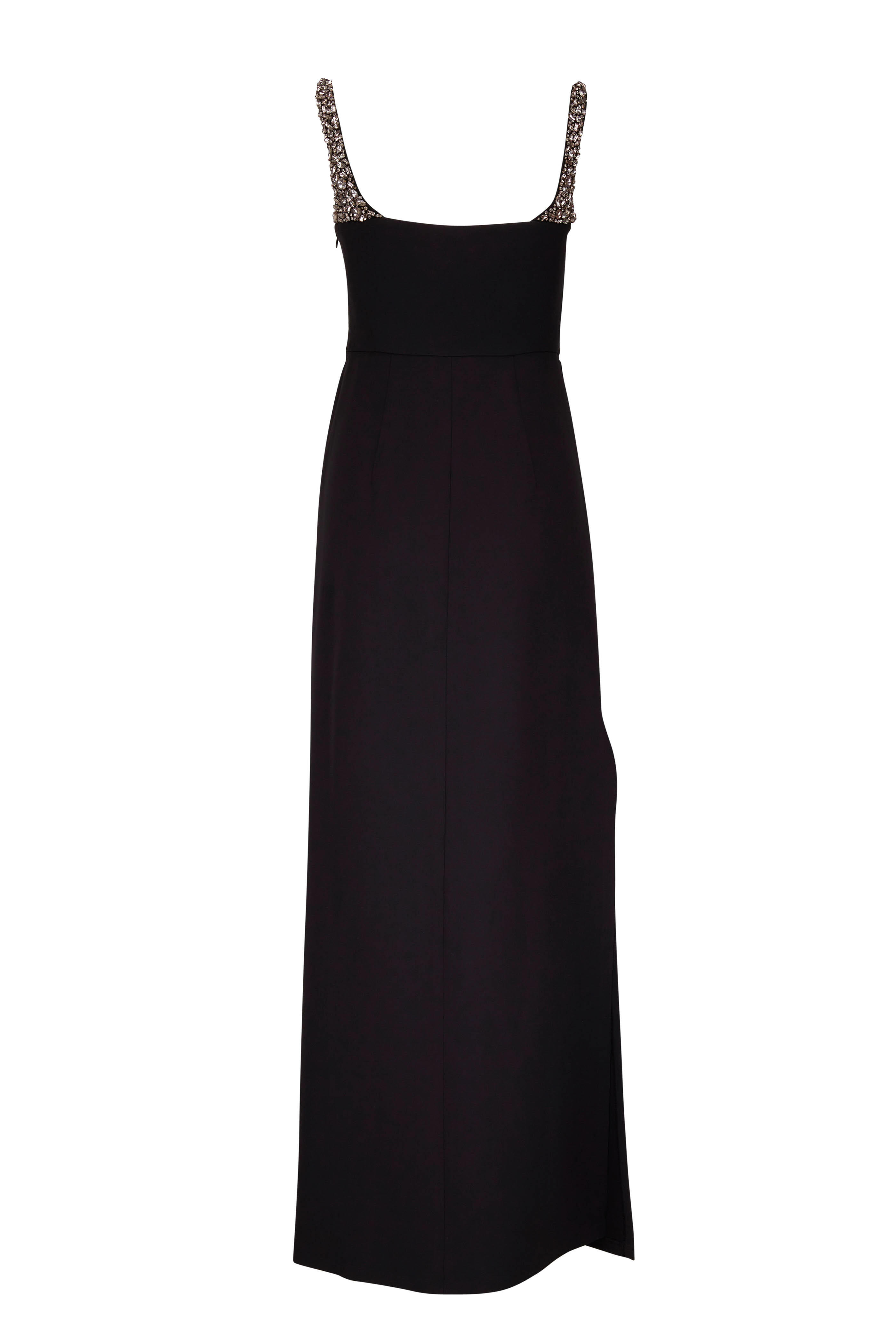 Sachin + Babi - Sam Black Beaded Column Gown | Mitchell Stores