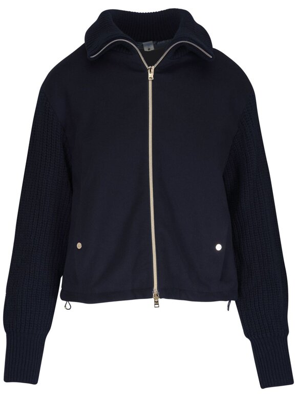 Herno - Navy Cashmere Bomber Jacket