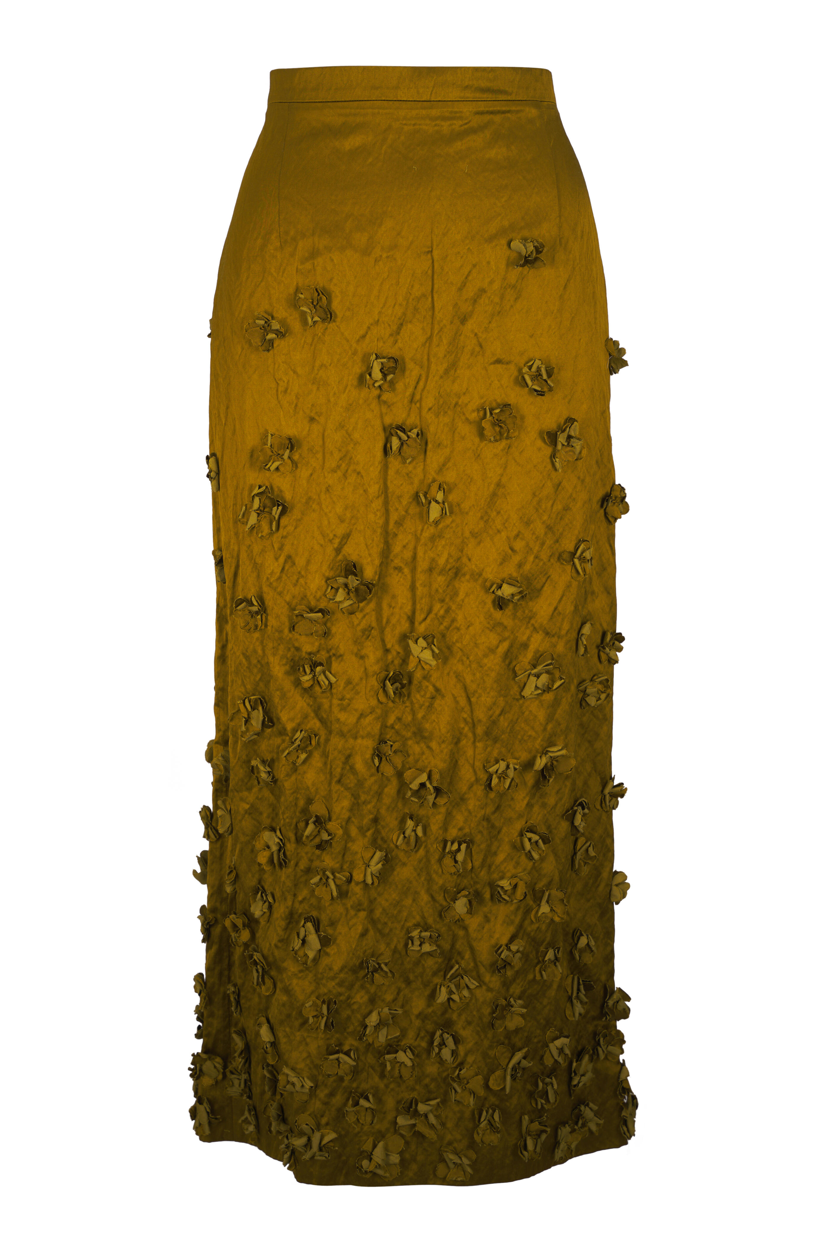 Michael Kors Collection - Cactus Hand Embroidered Floral Pencil Skirt