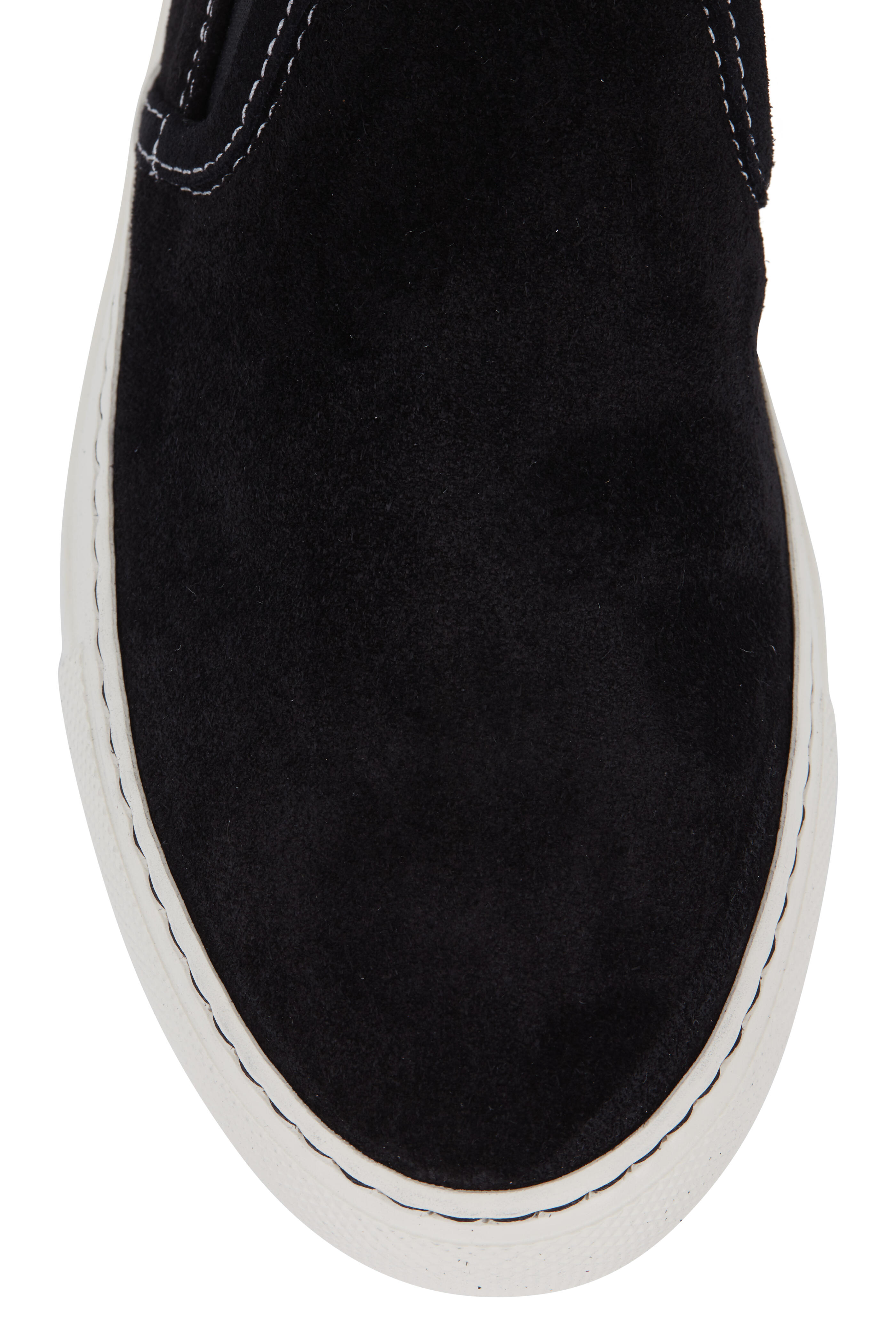 Common Projects - Black Suede Slip-On Sneaker