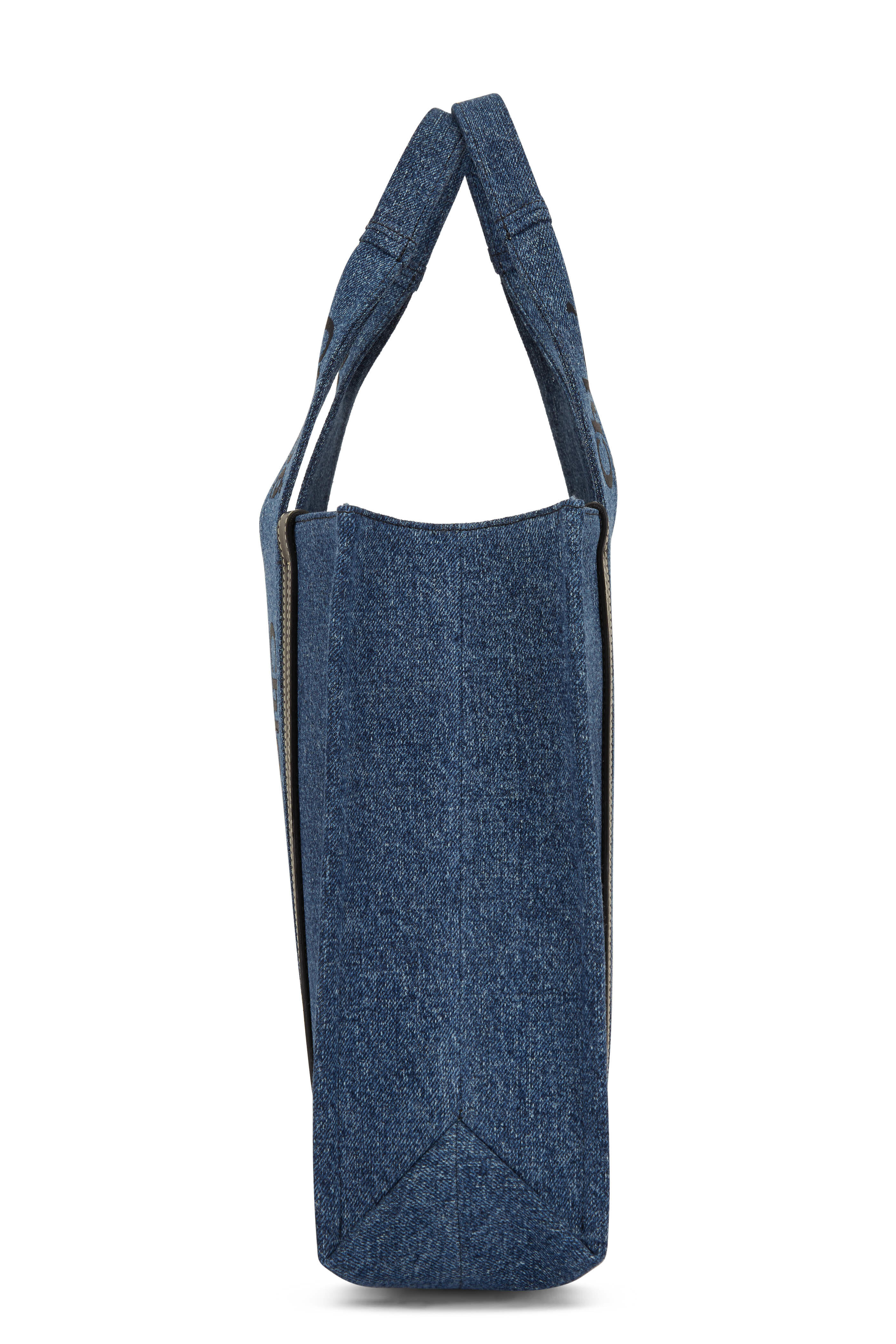 Jimmy choo 9 to 5 tote In denim with leather trims in navy