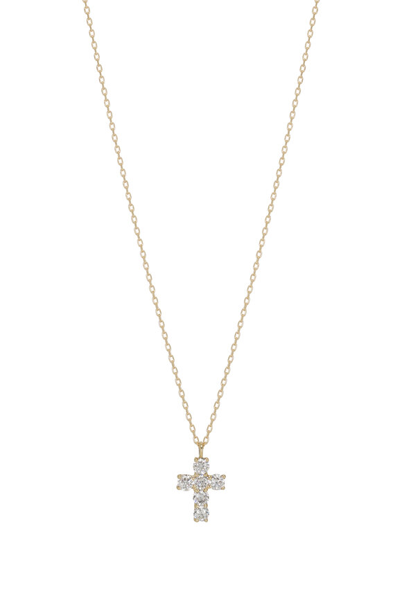 Kai Linz - Petite Diamond Cross Necklace