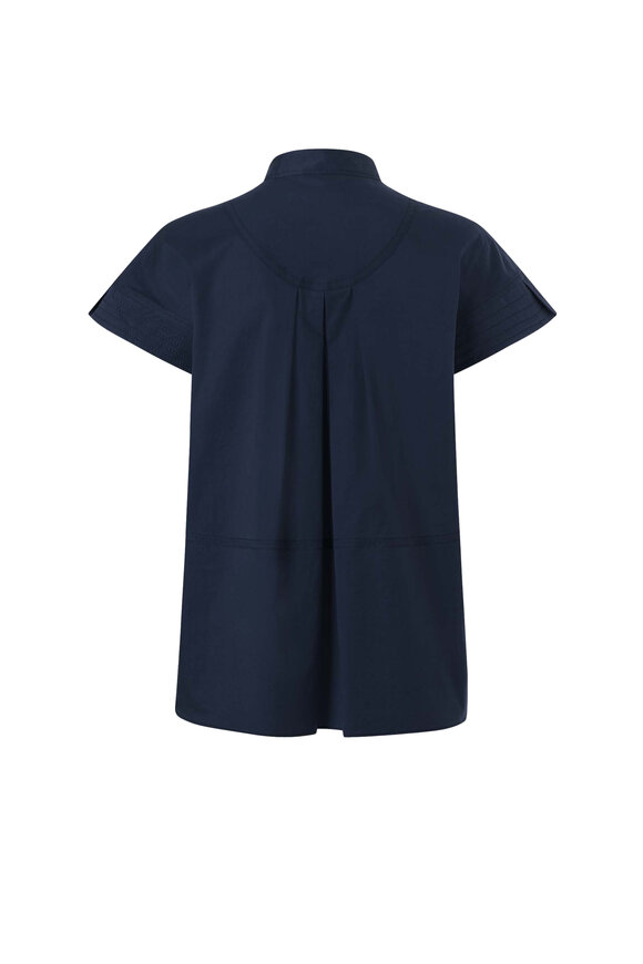 Bogner - Elara Fashion Navy Short Sleeve Button Down