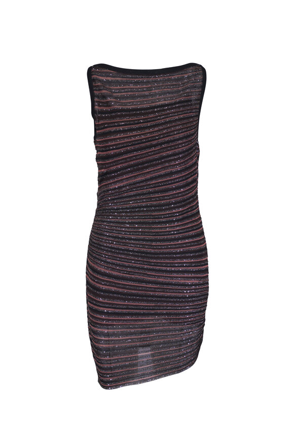 Missoni Black & Brown Bateau Mini Dress