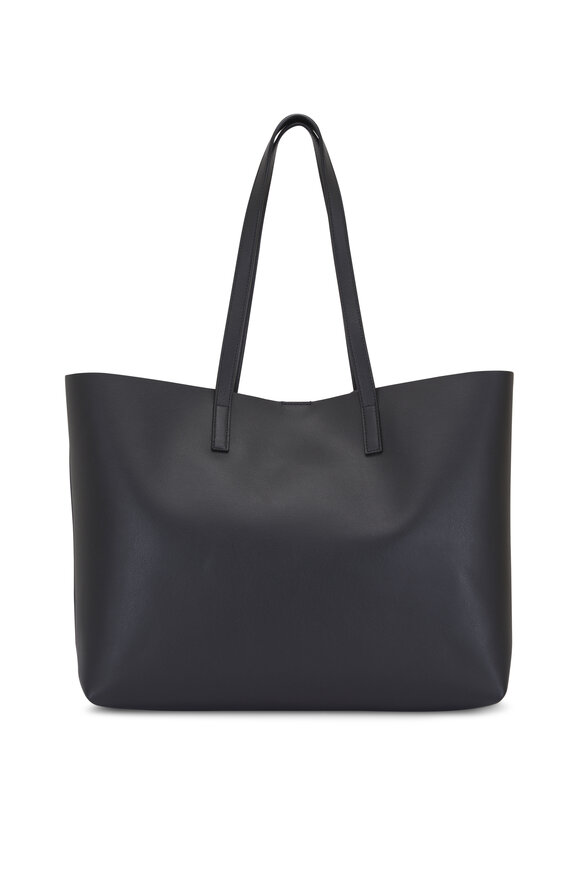Saint Laurent Black Leather Shopping Tote - view 4