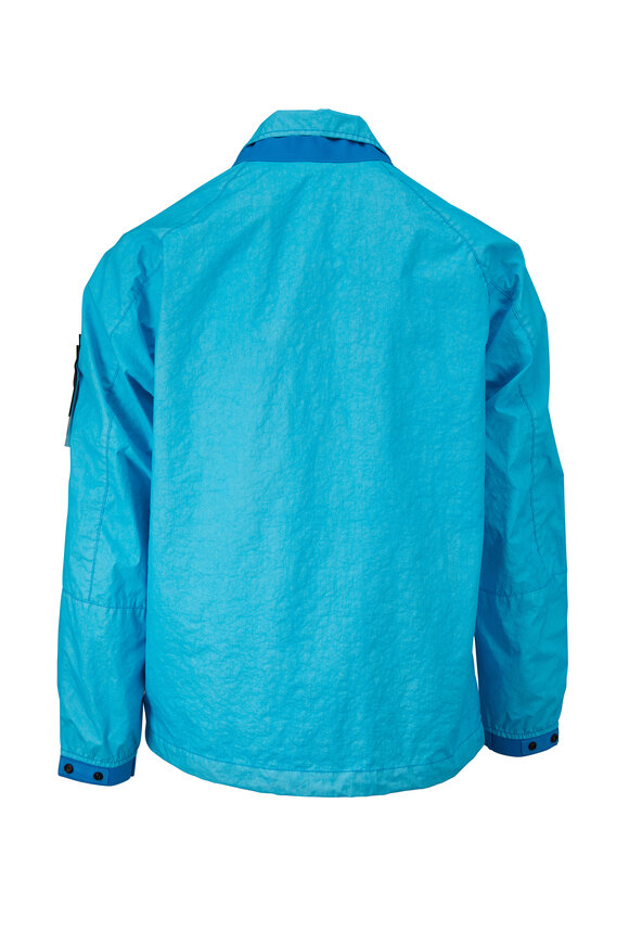 Stone Island - Turquoise Garment Dyed Nylon Windbreaker