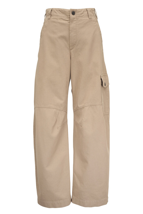 Brunello Cucinelli Beige Dyed Cargo Barrel Pant - view 1