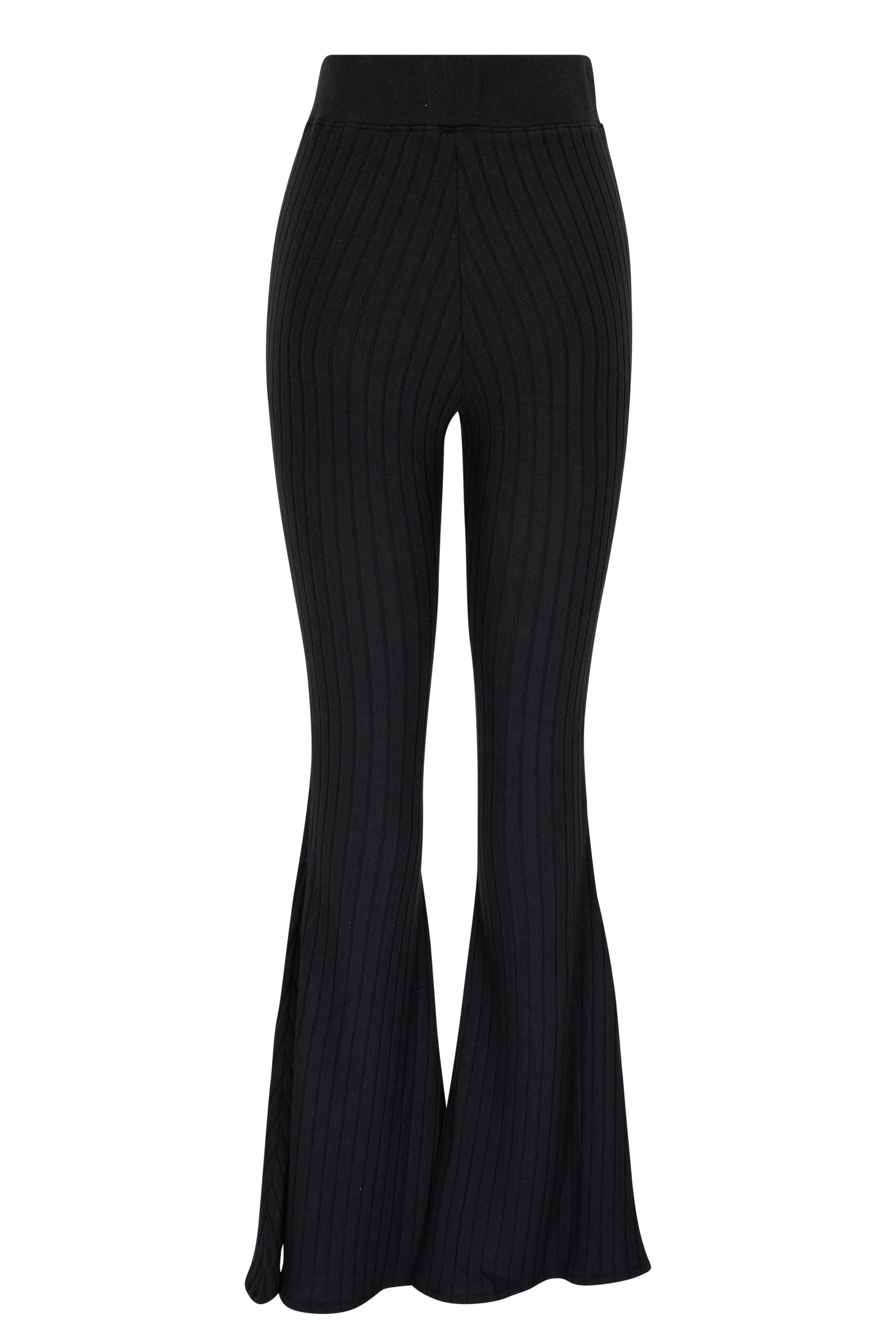 L'Agence - Kiki Flare Pullover Black Knit Pant