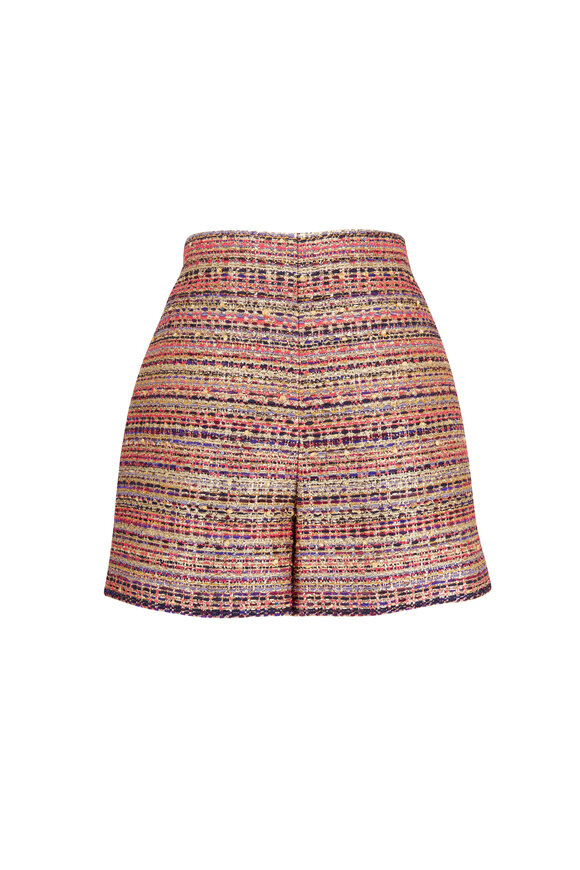 Valentino - Tweed Party Fuchsia & Gold Shorts