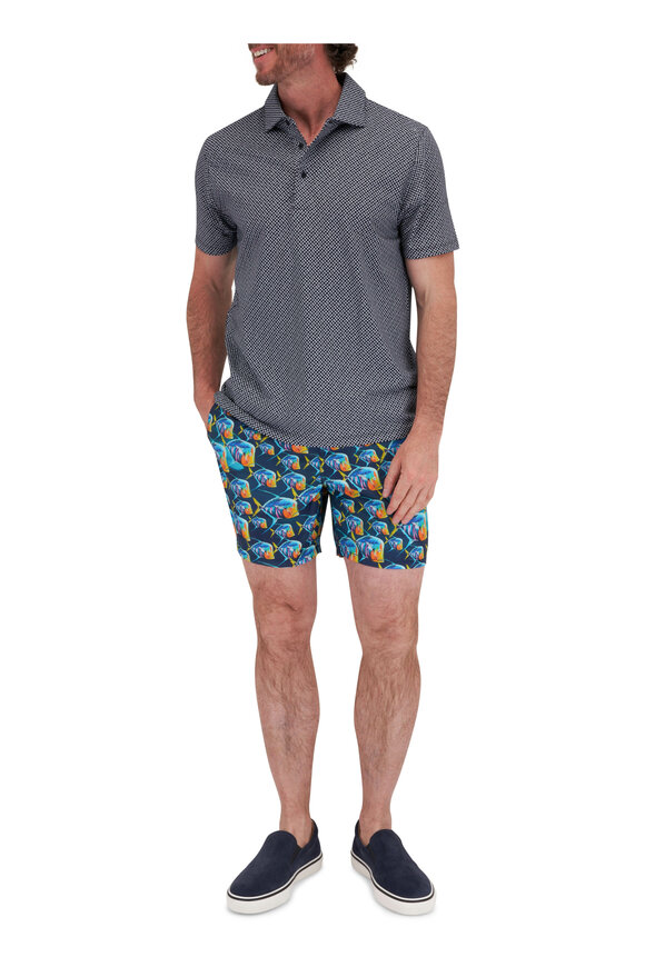 Vilebrequin - Blue Piranhas Print Swim Trunks