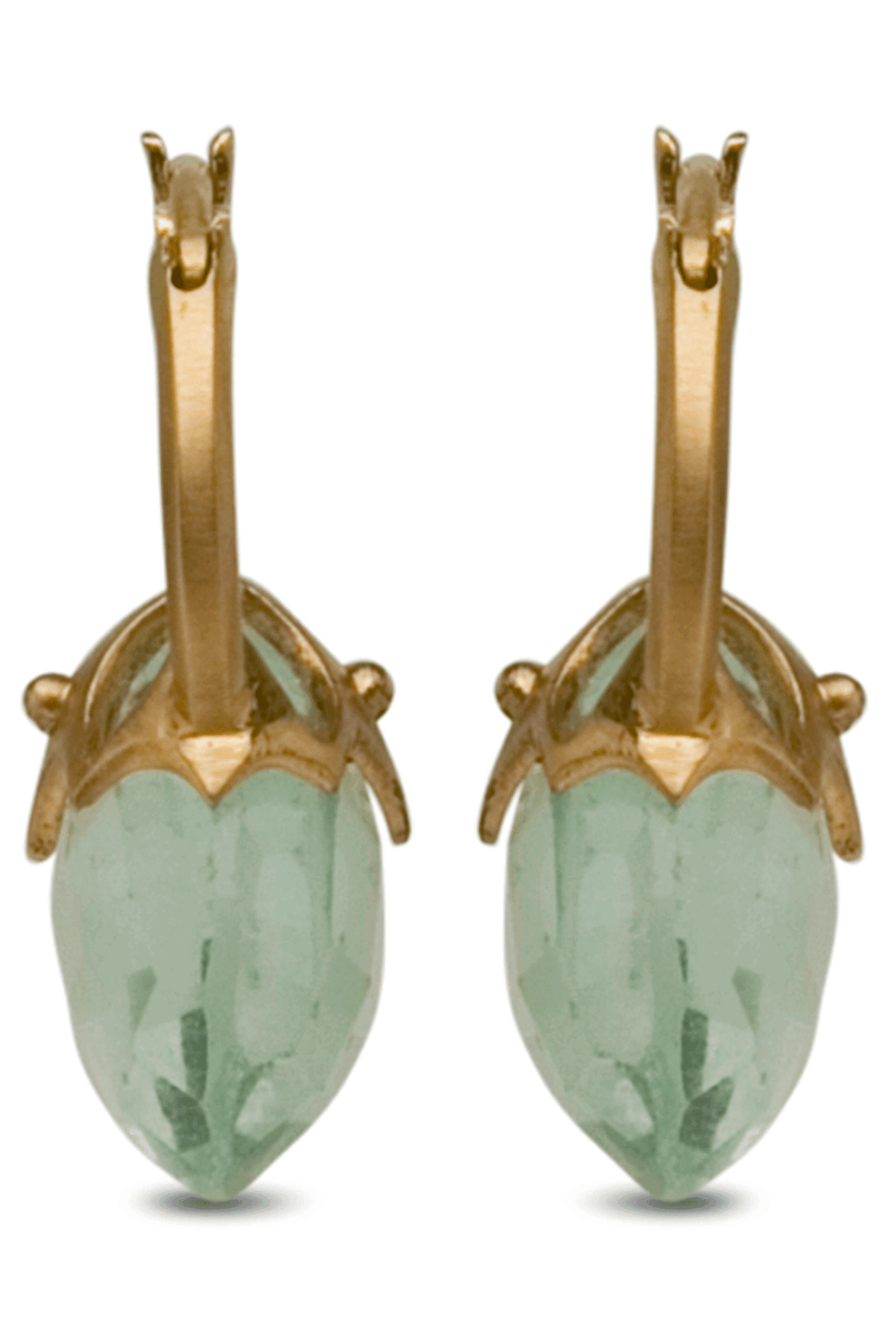 Carla Rockmore Designs - 22k Yellow Gold Hex Earrings
