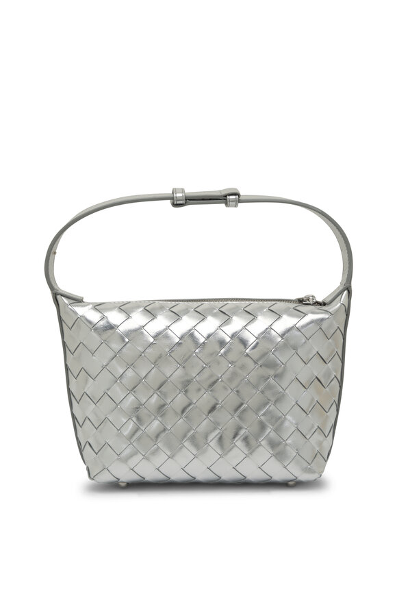 Bottega Veneta - Mini Wallace Silver Leather Bag