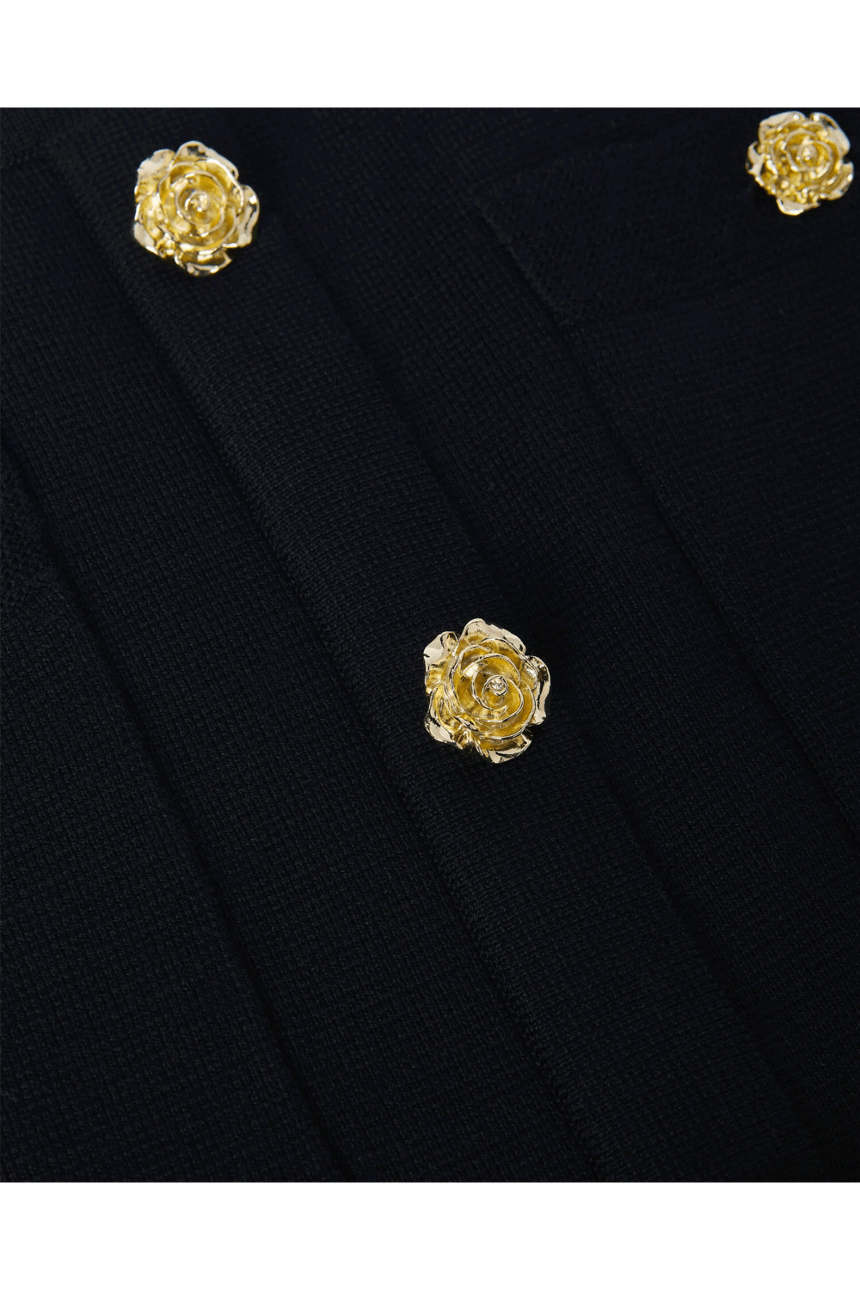 L'Agence - Black Gold Rose Amira Knit Skirt