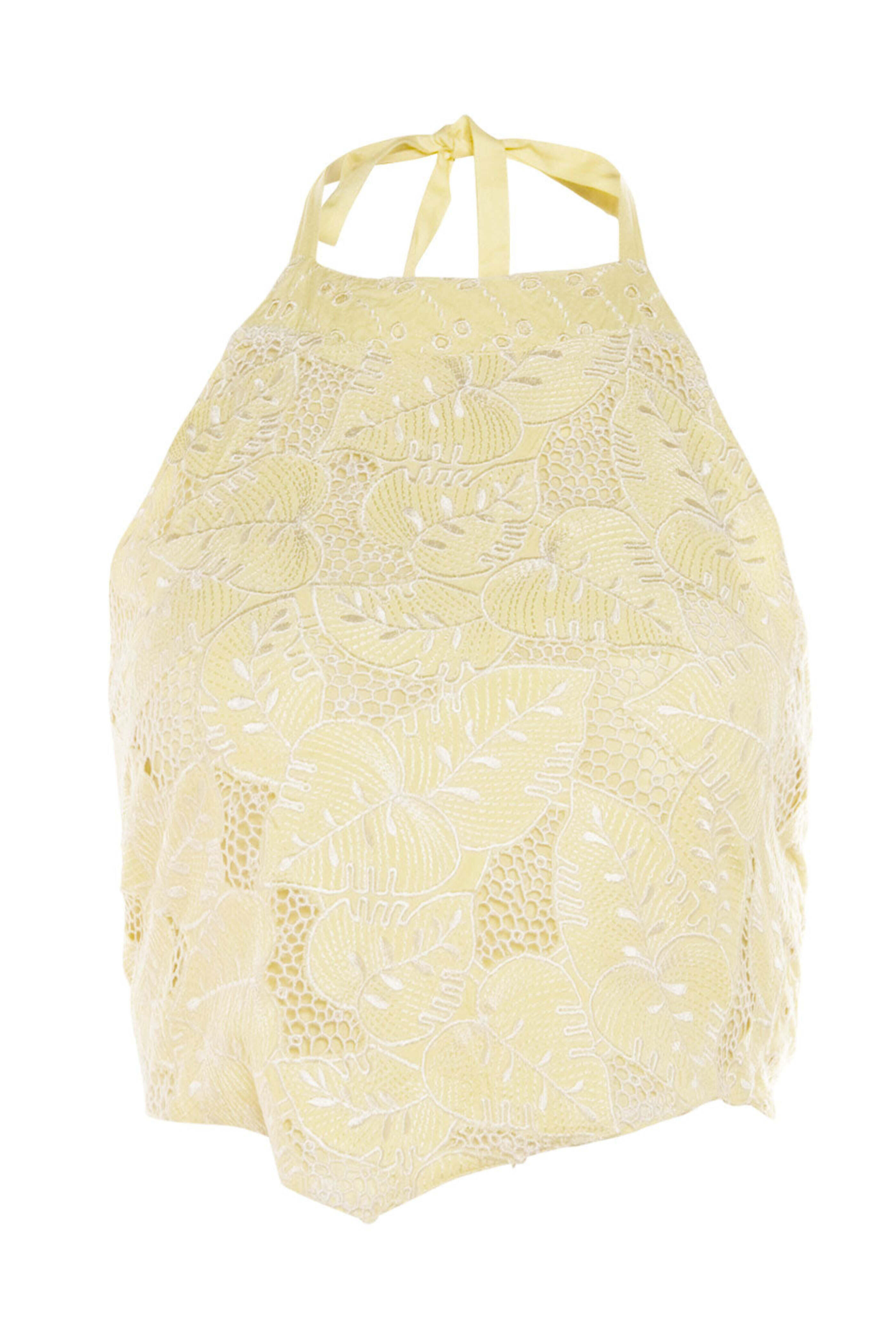 Loveshackfancy - Lemon Sun Omi Handkerchief Top