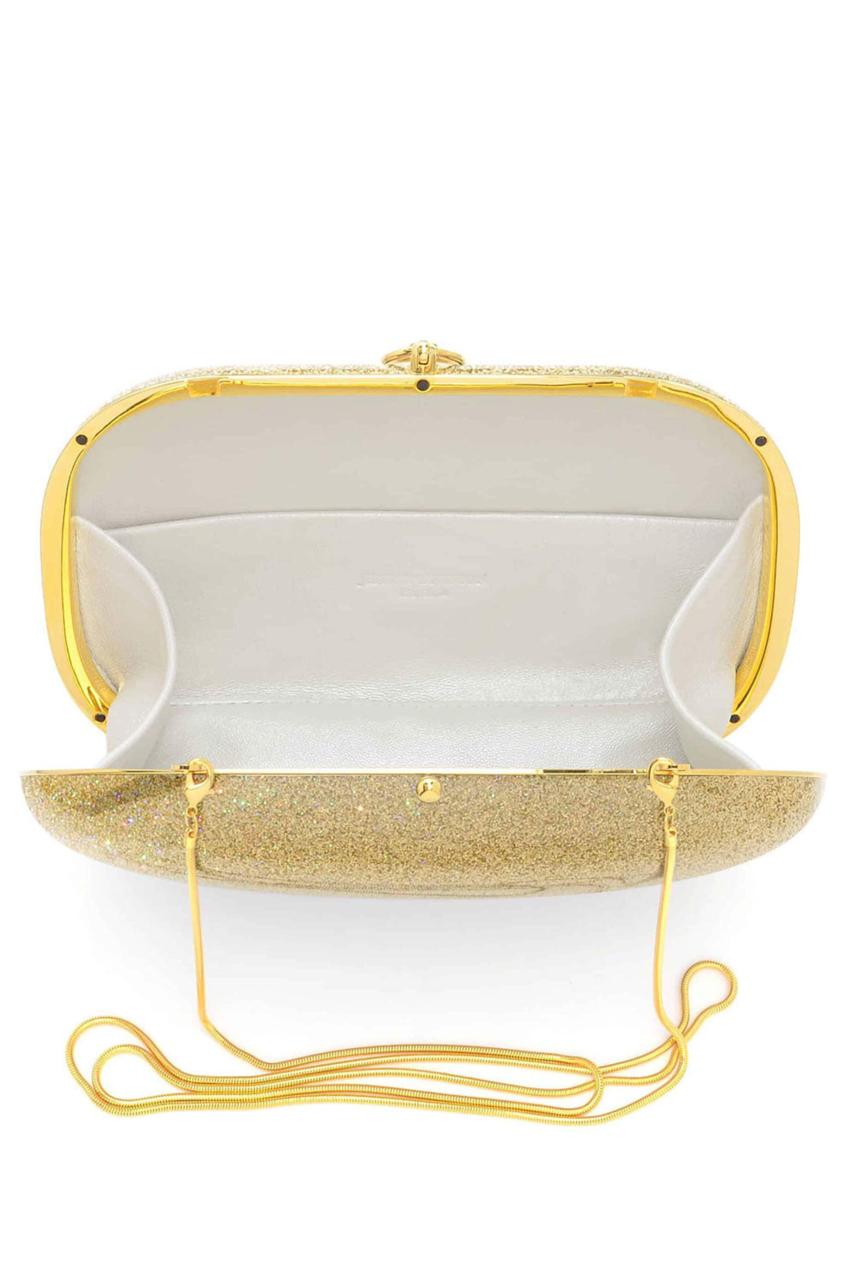 Jeffrey Levinson - Elina Plus Clutch in Gold Rainbow