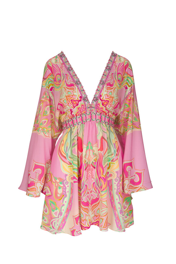 Camilla Tea with Tuchinski Gathered Kimono Dress 