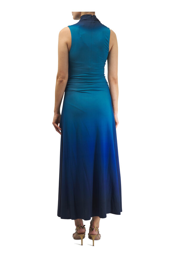 Jonathan Simkhai - Aldina Teal Sleeveless Midi Dress