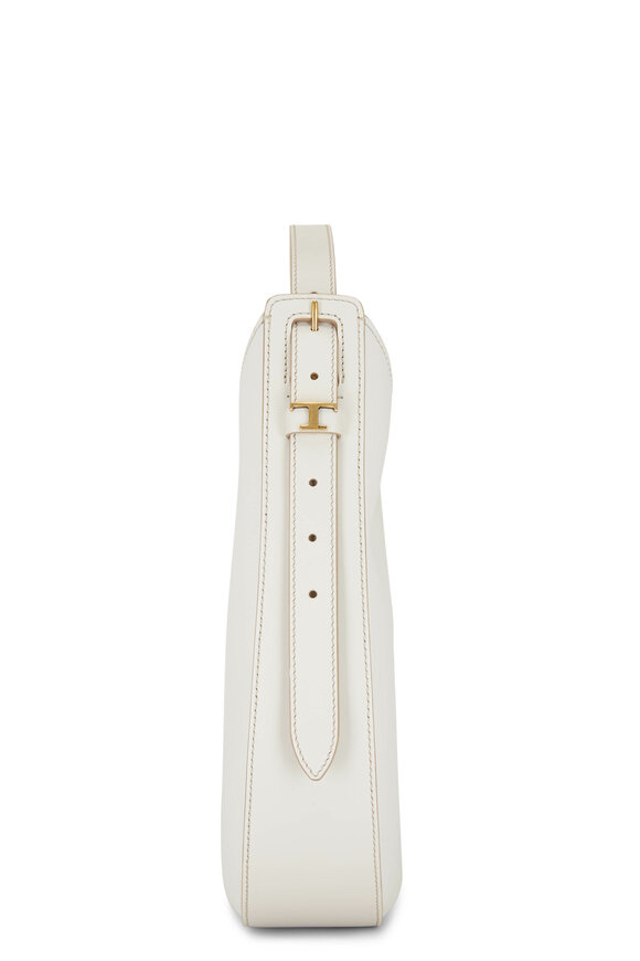 Tod's - Oboe White Leather Small Hobo