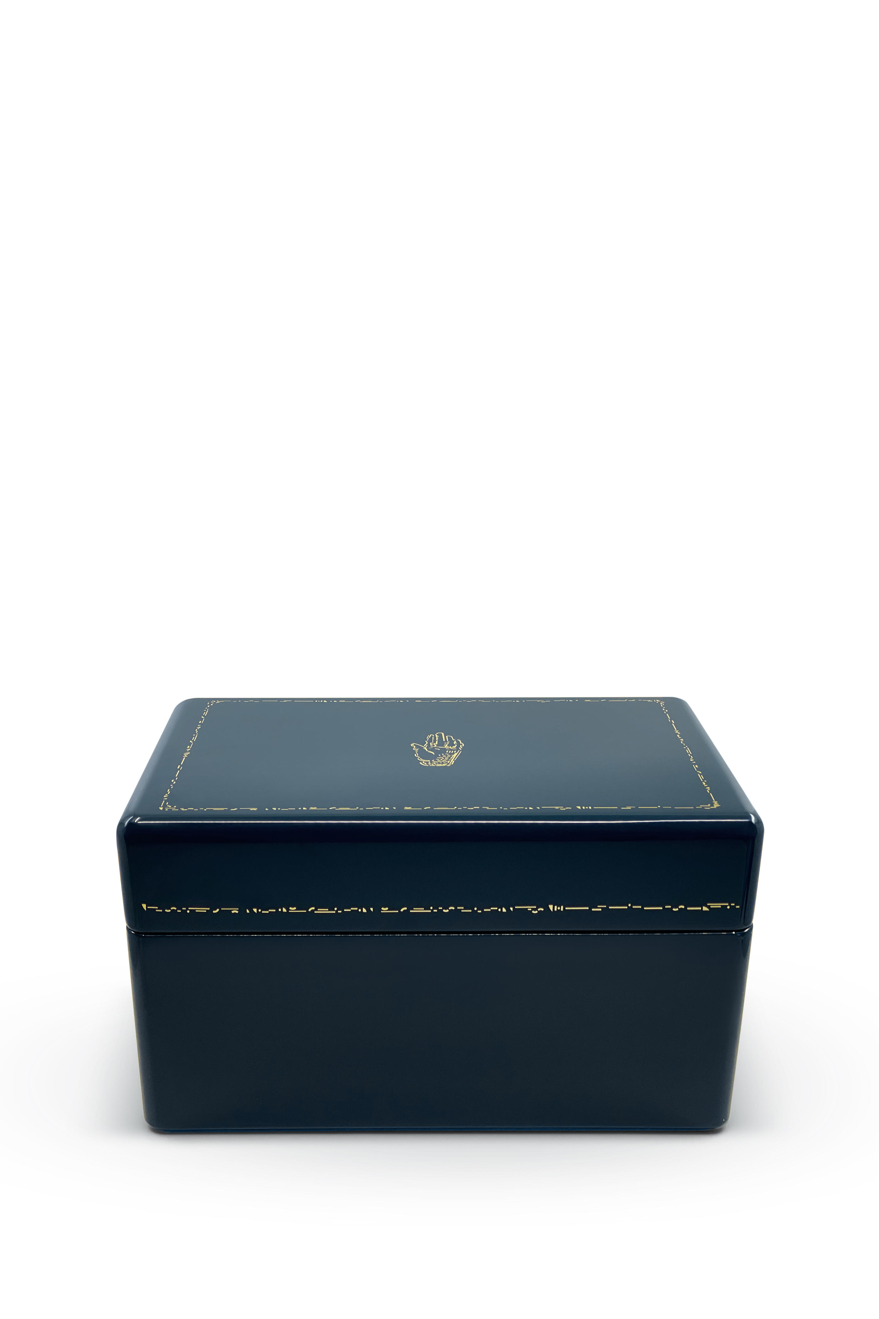 Midnight Navy Trunk Jewelry Box