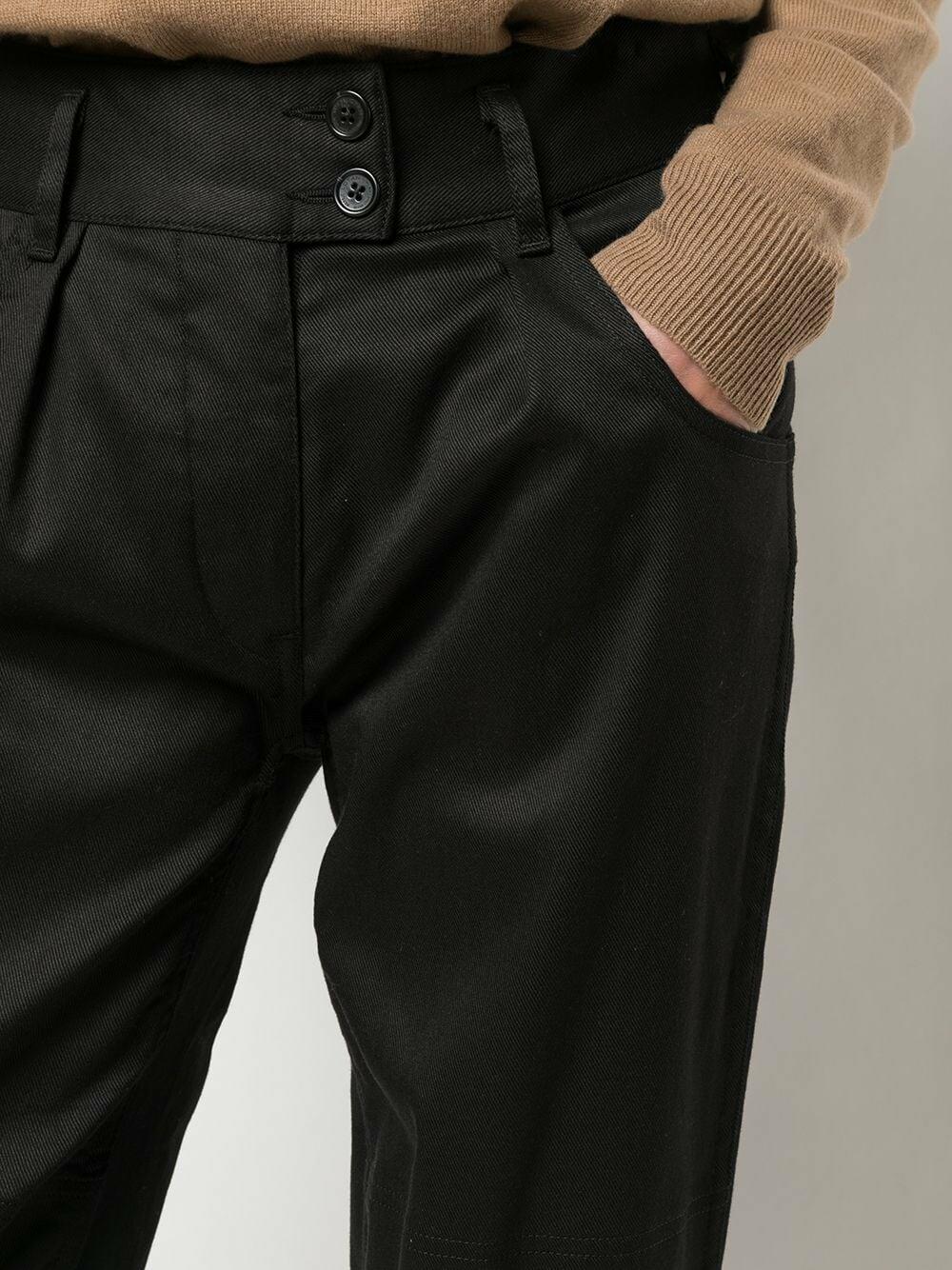 Nili Lotan - Black Stretch Cotton Military Pant