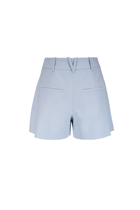 Veronica Beard Craig River Mist Pleated Shorts - view 5