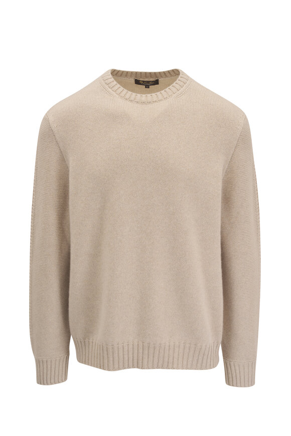 Loro Piana - White Cotton & Silk Quarter Zip Pullover