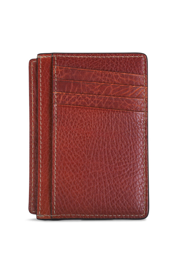 Brunello Cucinelli - Brown Leather Slim Card Holder